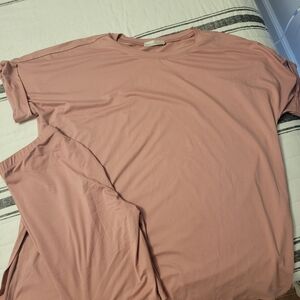 Zenana Outfitters Pale Pink Lounge Set